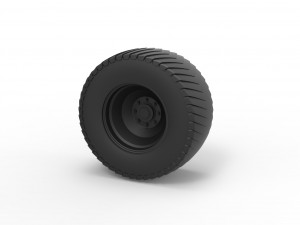 Rear wheel from pulling tractor Model do druku 3D