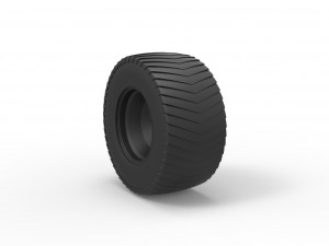 Rear wheel from pulling tractor Modèles 3D en vedette