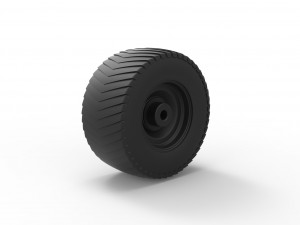 Rear wheel from pulling tractor Modèles 3D en vedette