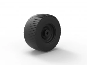Rear wheel from pulling tractor 3D Print Model