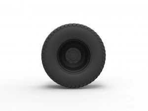 Rear wheel from pulling tractor 3D Print Model