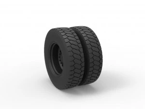 Rear wheel from truck 3D Print Model