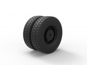 Rear wheel from truck Model Cetak 3D