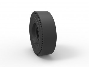 Rear wheel of old school dragster Model Cetak 3D