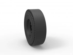 Rear wheel of old school dragster 3D Print Model