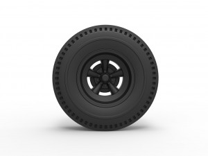 Rear wheel of old school dragster Model Cetak 3D