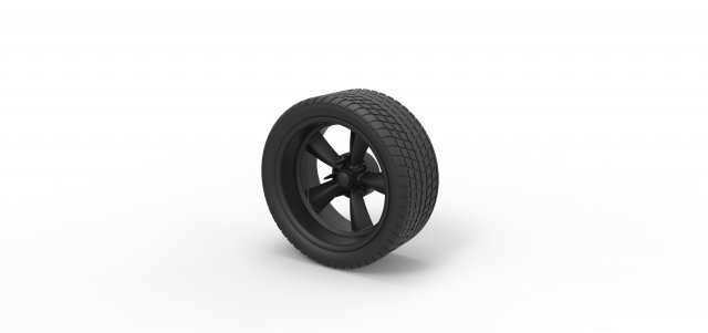 Sport wheel 3 3D Print Model .c4d .max .obj .3ds .fbx .stl .blend 