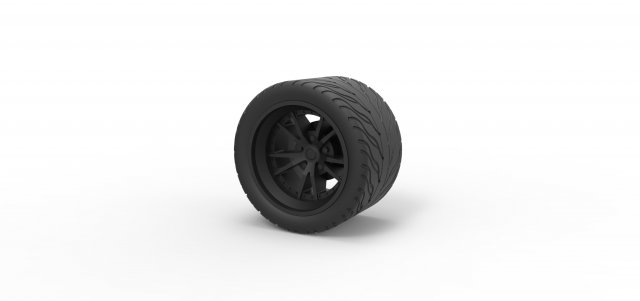 Sport wheel 8 Model do druku 3D .c4d .max .obj .3ds .fbx .stl .blend 