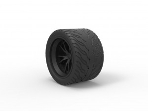 Sport wheel 8 Model do druku 3D