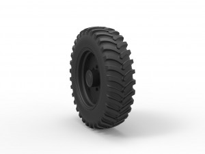 Tractor wheel 3D Print Model