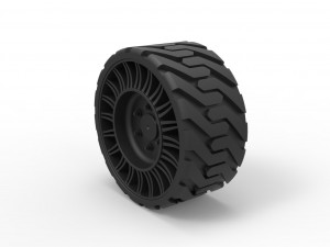 Twheel from front loader 3D-printmodel