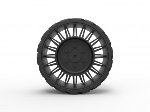Twheel from front loader 3D-printmodel