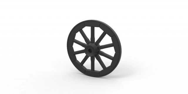 Roda gerobak Model Cetak 3D .c4d .max .obj .3ds .fbx .stl .blend 