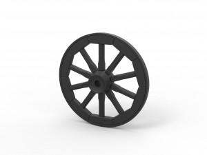 Wagon wheel 3D-printmodel