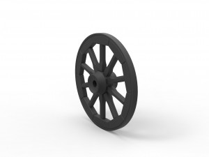 Wagon wheel Model Cetak 3D