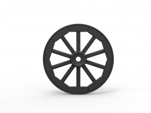 Wagon wheel Model Cetak 3D
