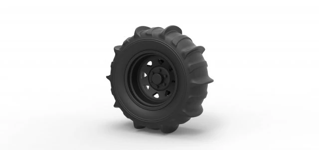 Wheel for sand 3D Print Model .c4d .max .obj .3ds .fbx .stl .blend 