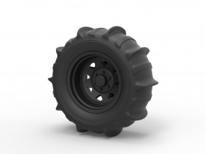 Wheel for sand 3D Print Model
