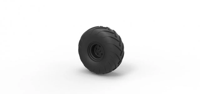 Wheel from argo 3D Print Model .c4d .max .obj .3ds .fbx .stl .blend