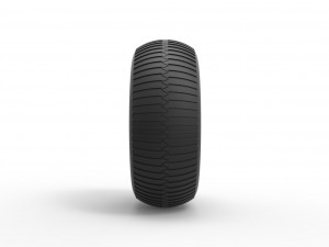 Wheel from vintage monster truck Scale 1 to 25 3D Baskı Modeli