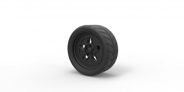 Wheel from hoonicorn rtr 3D Принт Модель .c4d .max .obj .3ds .fbx .stl .blend 