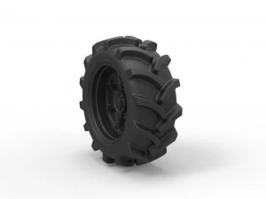 Wheel from mud truck 3D Print Model
