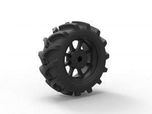 Wheel from mud truck Modello di stampa 3D