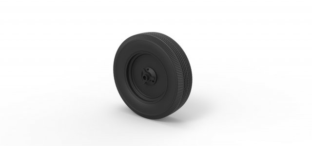 Wheel from old school formula one 3Dプリントモデル .c4d .max .obj .3ds .fbx .stl .blend 