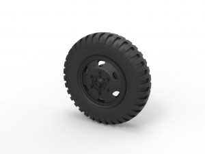 Wheel from old truck Modelo de Impressão 3D