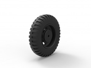 Wheel from old truck 3D Print Model