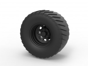Wheel from pulling truck 3D Принт Модель