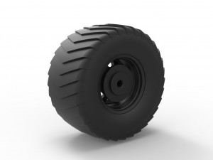 Wheel from pulling truck 3D Принт Модель