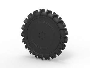 Wheel from swamp buggy Modello di stampa 3D
