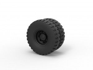 Double wheel 3 Modelo de Impressão 3D