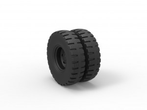 Double wheel 3 3D Print Model