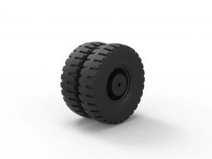 Double wheel 3 3D Print Model