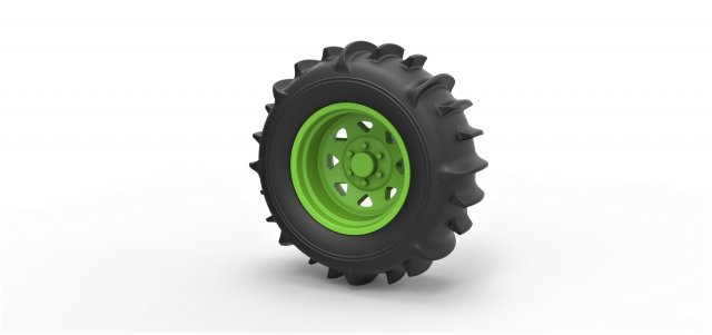 Rear wheel for dune buggy 4 3D 프린트 모델 .c4d .max .obj .3ds .fbx .stl .blend 