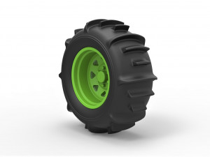 Rear wheel for dune buggy 4 3D 프린트 모델