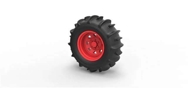 Rear wheel for dune buggy 3 3D Print Model .c4d .max .obj .3ds .fbx .stl .blend