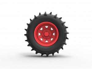 Rear wheel for dune buggy 3 Model Cetak 3D