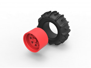 Rear wheel for dune buggy 3 Model Cetak 3D
