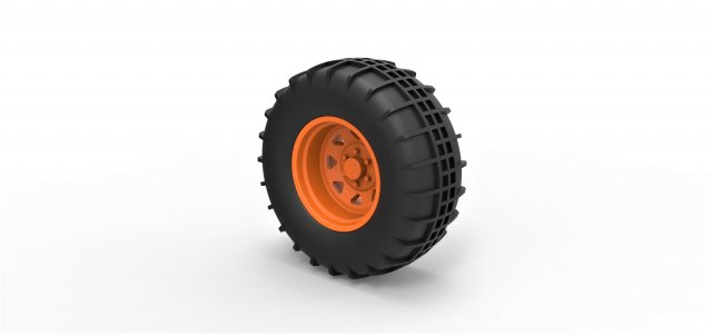 Rear wheel for dune buggy 5 Model Cetak 3D .c4d .max .obj .3ds .fbx .stl .blend 
