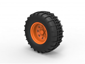 Rear wheel for dune buggy 5 3D 프린트 모델