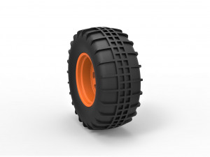 Rear wheel for dune buggy 5 Model Cetak 3D