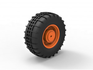 Rear wheel for dune buggy 5 Model Cetak 3D