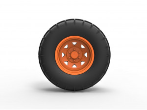 Rear wheel for dune buggy 5 Model Cetak 3D