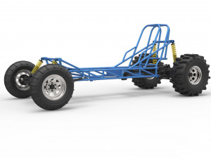 Mud dragster chassis Model 3D