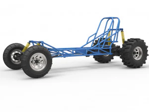 Chassi de dragster de lama Modelo 3D