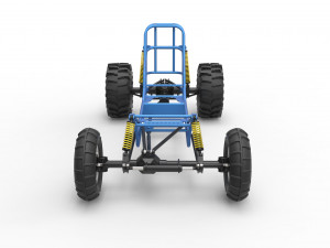 Mud dragster chassis Model 3D