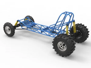 Chassi de dragster de lama Modelo 3D